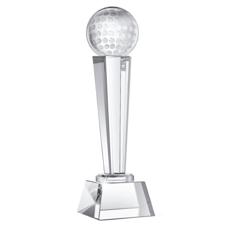 Trophée de Golf en Cristal Exogio - Élégance pour Adultes et Enfants