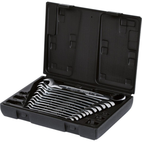 Coffret de Clés Mixtes à Cliquet Réversible 12 Pièces KS Tools