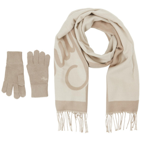 Écharpe HUGO Sabryna en Acrylique Beige Clair