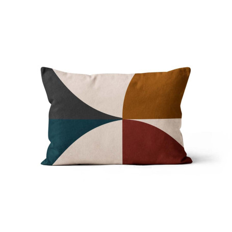 Housse de Coussin en Velours Bleu 32x50 cm - Soleil d'ocre