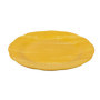 Ensemble de 6 assiettes plates en porcelaine jaune à bords festonnés - Versilia