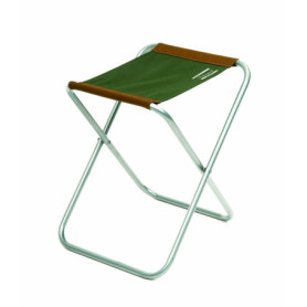 Tabouret Pliable Robuste Marron et Vert - Charge 90 kg