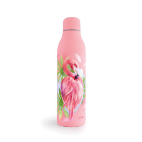 Bouteille Isotherme Smart Flamingo 500 ml en Acier Inoxydable