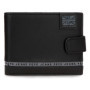 Portefeuille Horizontal Pepe Jeans Tape en Cuir Noir