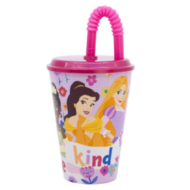 Gobelet Réutilisable Disney avec Couvercle et Paille - 430 ml