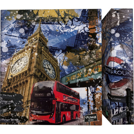 Classeur A4 Grafoplás London 4 Anneaux 40 mm Plastifié Anti-Traces