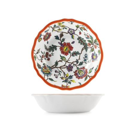 Saladier Blossom H&H en Mélamine Décorée - Ø 30 cm, Design Floral