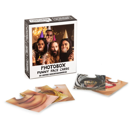 Lot de 50 Cartes de Visage Amusantes pour Fêtes et Selfies