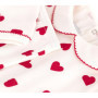 Pyjama 2 pièces bébé Petit Bateau avec imprimé cœurs