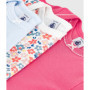 Lot de 3 bodies manches longues en coton fleuri pour bébé - Petit Bateau