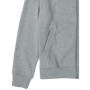 Sweat-shirt à Col Montant Zippé en Molleton pour Homme - Gris Clair Chiné