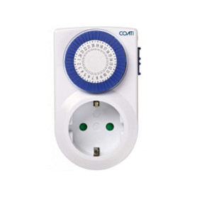 Minuteur Programmable Analogique Coati - 24h, 16A, Blanc