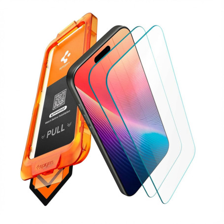 Spigen Glas.tR AlignMaster S - Verre Trempé pour iPhone 17 Pro Max, 2 Pièces, Protection 9H
