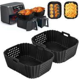 Moule Silicone Cozary pour Air Fryer - 2 Pièces Double Face