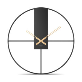 Horloge Murale XXL Silencieuse Cander Berlin Ajna - 70 cm Noir Vintage