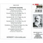 Brahms : Intégrale des Symphonies dirigée par Karajan