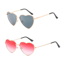 Lunettes de Soleil en Forme de Coeur Vientiane pour Dames - Style Hippie Chic