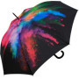 Parapluie Automatique Noir Multicolore Holy Explosion - Design Coloré et Élégant