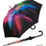 Parapluie Automatique Noir Multicolore Holy Explosion - Design Coloré et Élégant