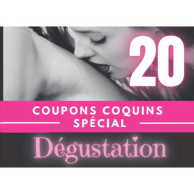 Chéquier Coquin Spécial Dégustation - 20 Bons Romantiques pour Couples