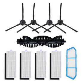 Ensemble de 10 Accessoires de Rechange pour Aspirateur Robot Ecovacs DEEBOT M82