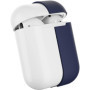 Coque Silicone Antidérapante pour AirPods 1 - Étui Bleu Foncé