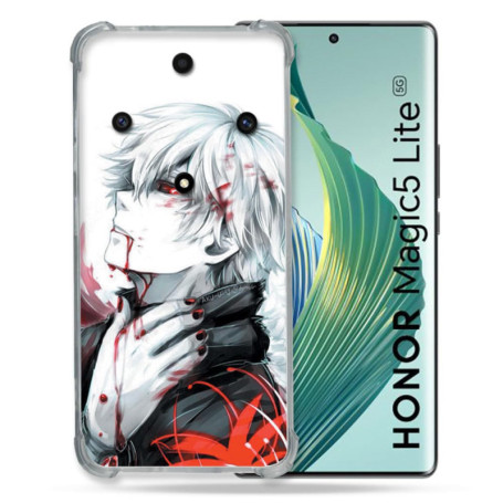 Coque Renforcée Cokitec pour Honor Magic 5 Lite - Design Manga Tokyo Ghoul