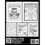 Livre de Coloriage Vintage : Affiches Rétro à Colorier pour Adultes