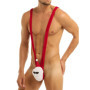 Mankini Père Noël Rouge pour Homme - Costume de Noël Sexy