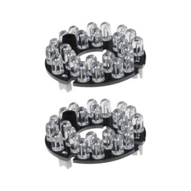 ECSiNG Panneau LED Infrarouge 850nm pour Caméras de Sécurité - 2x24 Lumières