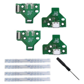 Kit de Remplacement pour Contrôleur PS4 Pro/Slim - 4 Cartes d'Interface et Câbles