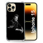 Coque Renforcée Cokitec pour iPhone 15 - Protection Johnny Hallyday Noir