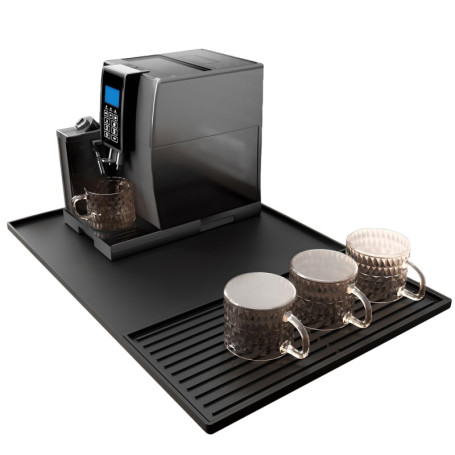 Tapis en Silicone SOQKEEN pour Machine à Café - 60 x 40 cm avec Tapis de Séchage Amovible