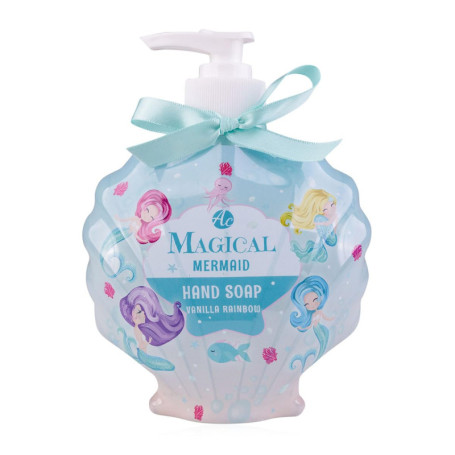 Savon Liquide Magique Sirène pour Enfants - 340 ml avec Distributeur Coquillage