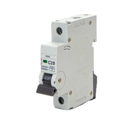 Disjoncteur Miniature 1P 20A Courbe C - Protection Électrique Fiable