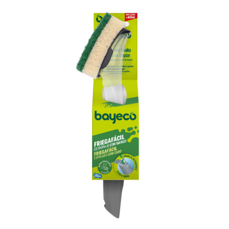 Brosse à récurer Bayeco avec Poignée Rechargeable et Distributeur de Détergent