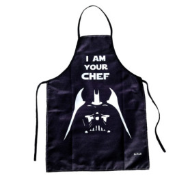 Tablier Dr. Troll I Am Your Chef - Fan Art Vador Noir et Blanc