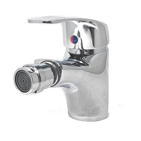 Robinet Monoleve en Laiton Chromé avec Flexible pour Lavabo et Bidet