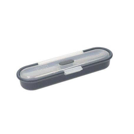 Set de Couverts Transportables en Acier Inoxydable - Cuillère, Couteau, Fourchette