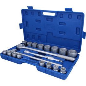 Jeu de clés à douille 3/4" BRILLIANT TOOLS - 20 pièces avec cliquet robuste