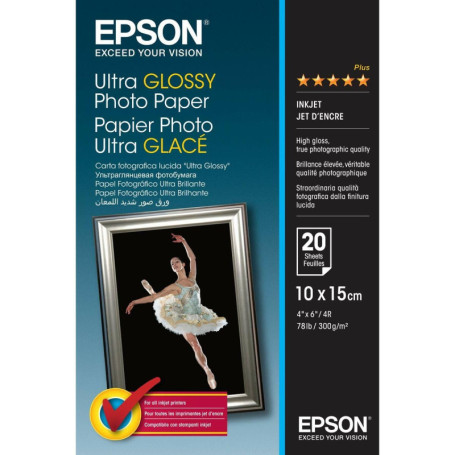 Papier Photo Ultra Glacé A6 250g - Epson