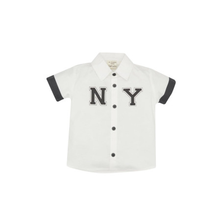 Chemise Blanche à Manches Courtes pour Bébé Garçon - DeFacto