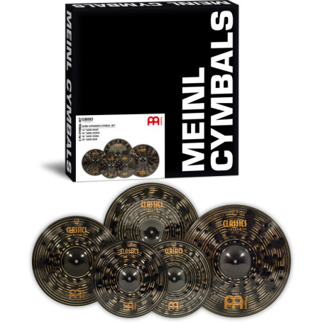 Set de Cymbales Meinl Classics Custom Dark Élargi - Fabriqué en Allemagne