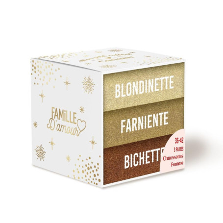 Coffret Trio de Chaussettes Paillettes Blondinette