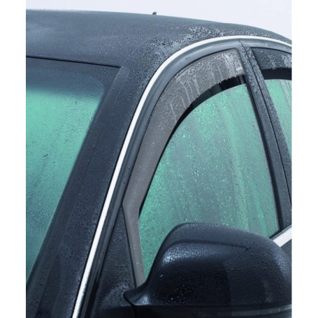 Déflecteurs d'air sur mesure ClimAir pour Volkswagen Caddy V 2020 - Fumé