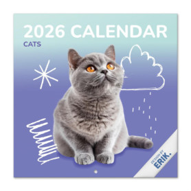 Calendrier Mural 2026 Chats - Planifiez avec Style