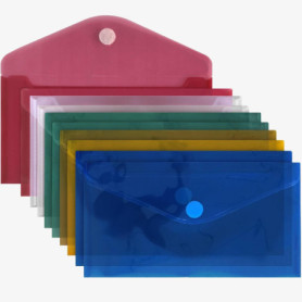 Ensemble de 10 Pochettes A5 ACROPAQ - Organisation Pratique et Sécurisée