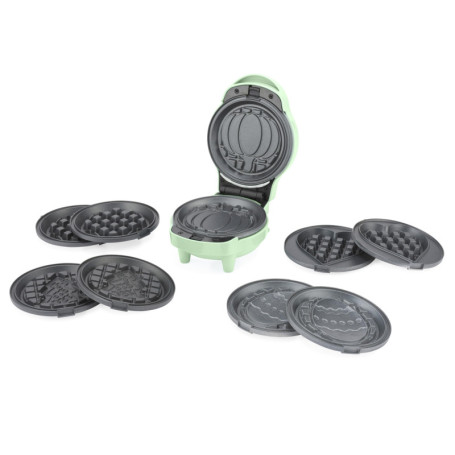 Mini Gaufrier 5 en 1 Giles & Posner avec Plaques Amovibles Antiadhésives