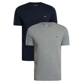 Lot de 2 T-Shirts Emporio Armani pour Homme - Bleu Taille L