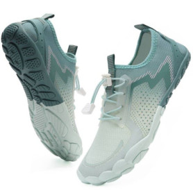 Chaussures de Trail Running Antidérapantes IceUnicorn - Unisexe Vert Blanc